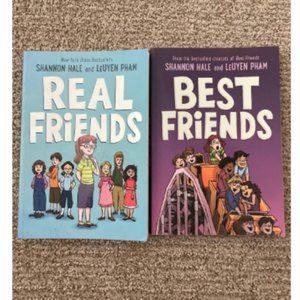Set of 2 books Real Friends + Best Friends by Shannon Hale & Leuyen Pham